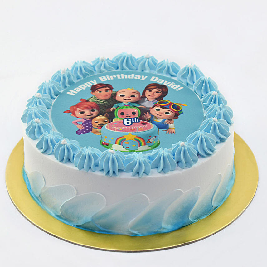 Cocomelon Birthday Chocolate Cake 4 Portion