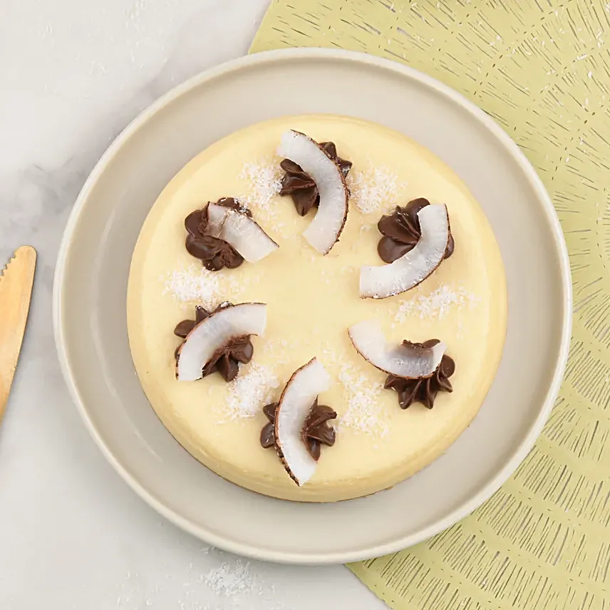Coconut Baked Cheese Cake 4 Portion