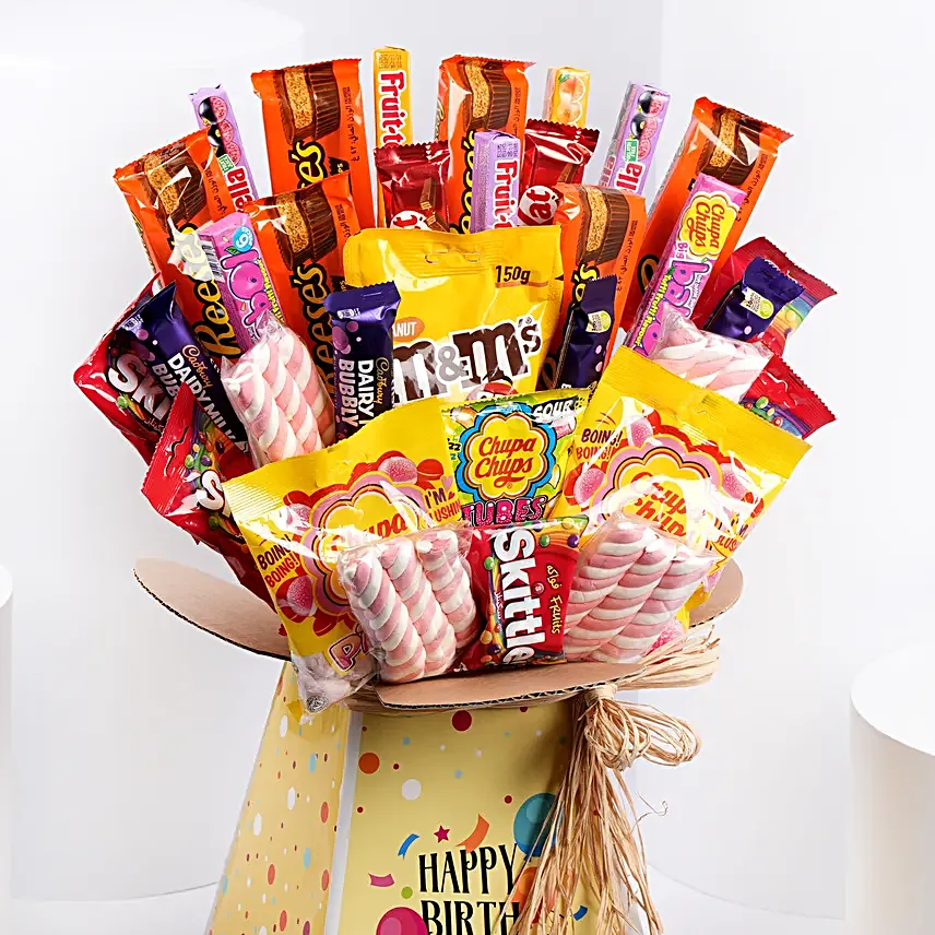 Colorful Birthday Wishes Treats Box
