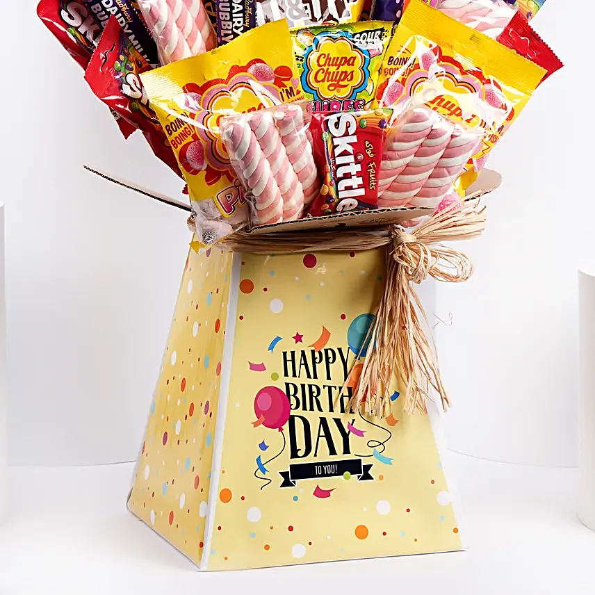 Colorful Birthday Wishes Treats Box