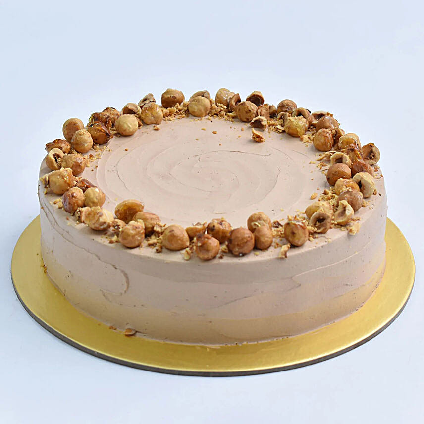 Delicious Chocolate Hazelnut Eggless Cake 16 Portion