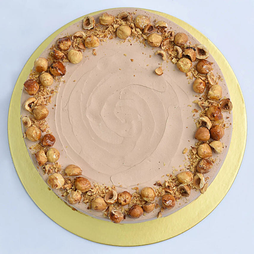 Delicious Chocolate Hazelnut Eggless Cake 16 Portion