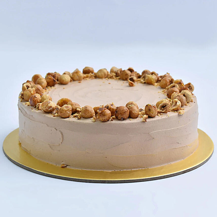 Delicious Chocolate Hazelnut Eggless Cake 16 Portion