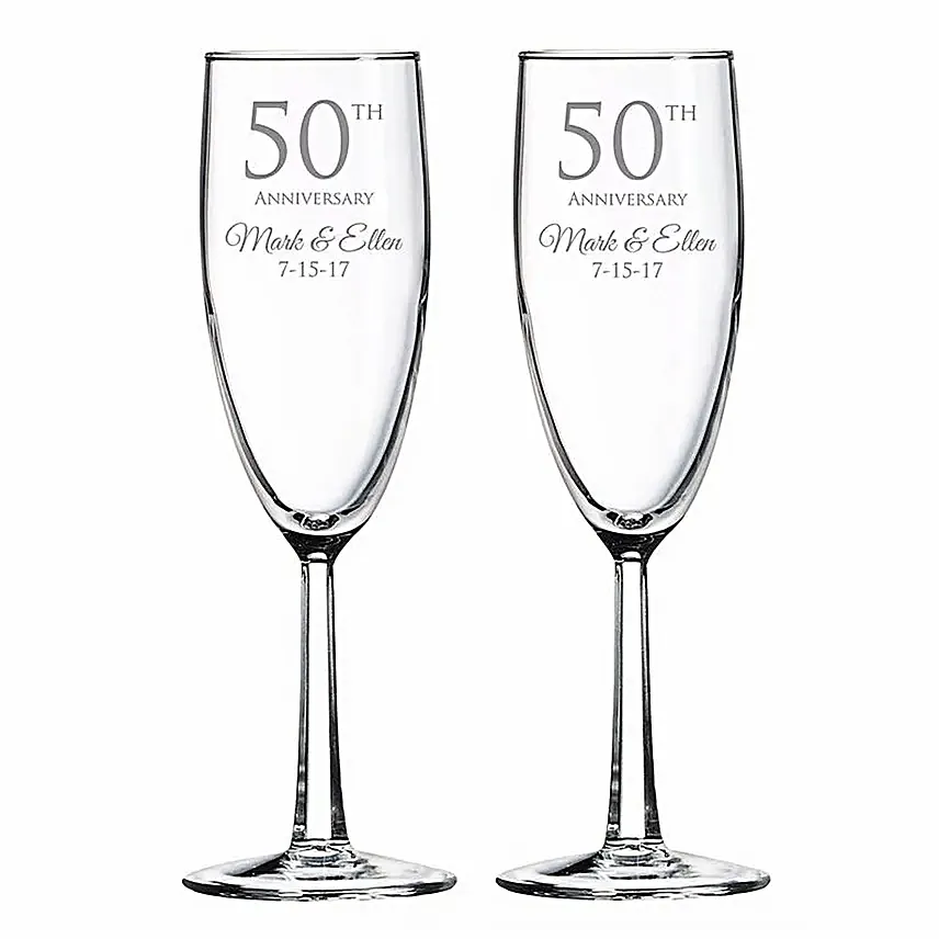 Engraved Anniversary Special Wine Glass