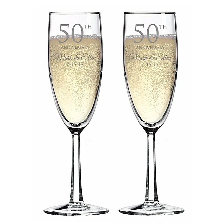 Engraved Anniversary Special Wine Glass