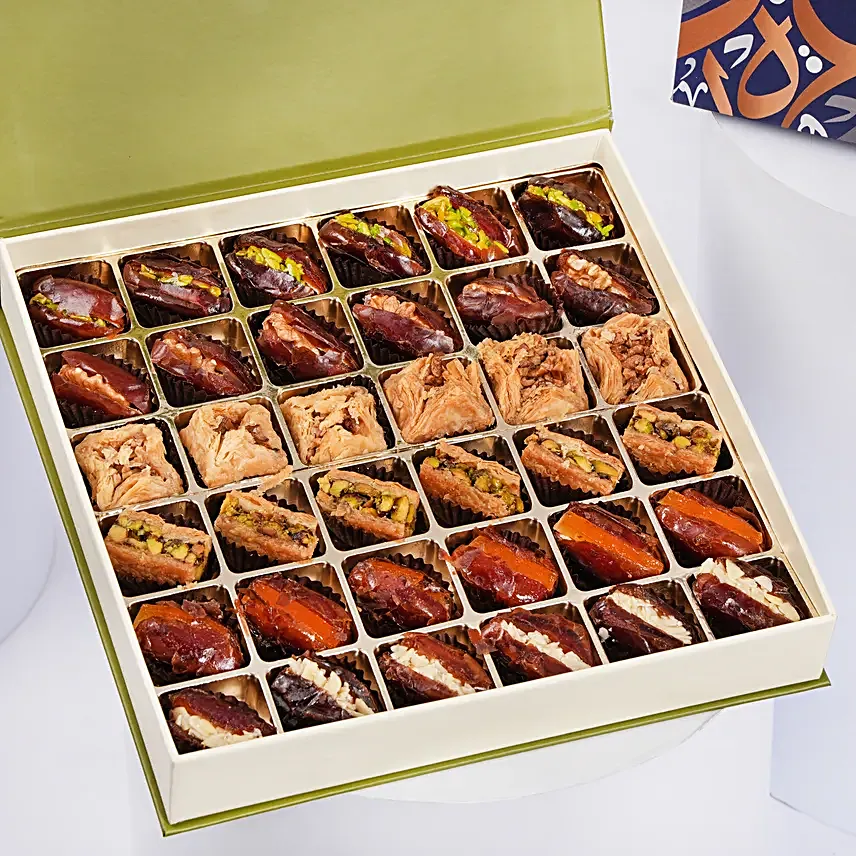 Filled Dates and Baklava Large Box
