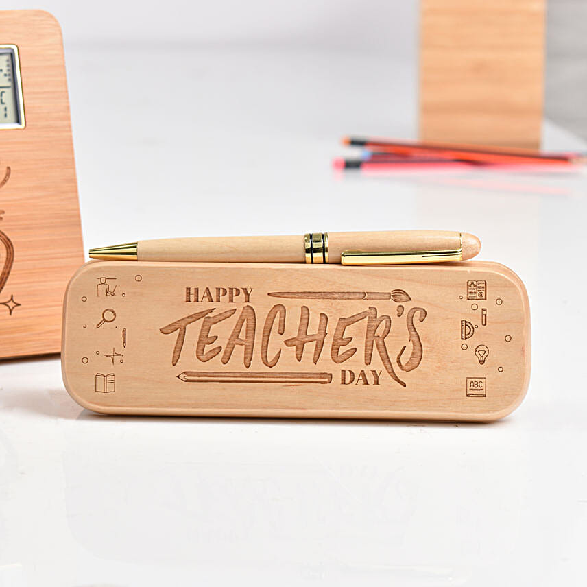 Gift For Teachers Personalised With Pen & Box