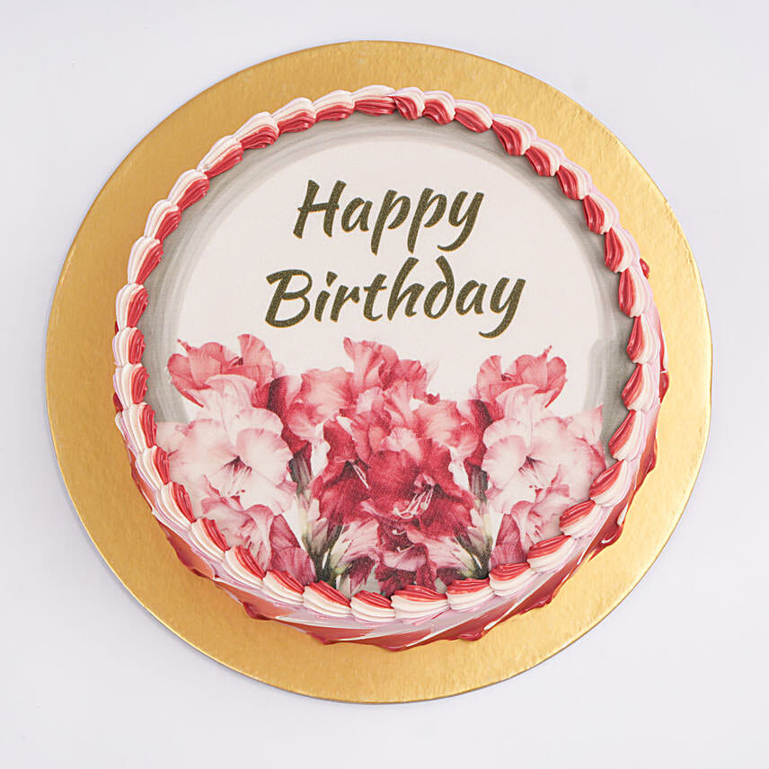 Gladiolus Delight Chocolate Half Kg Cake