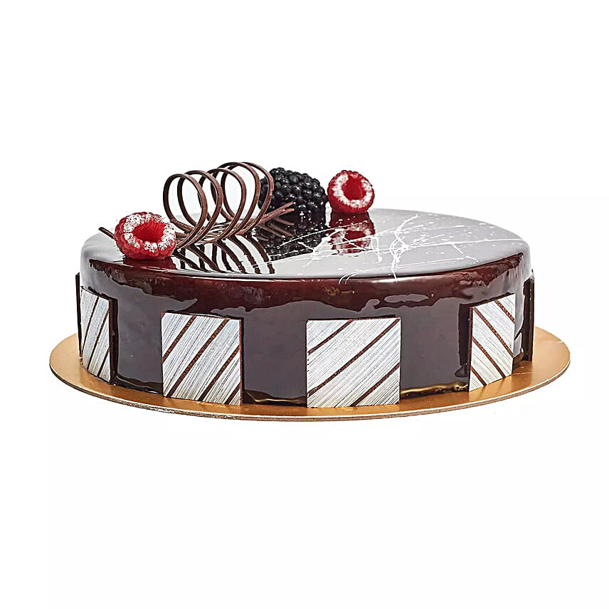 Half Kg Chocolate Truffle Anniversary Cake