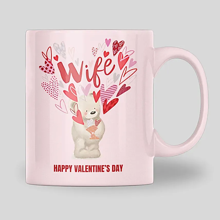 Happy Valentines Day To My Wife Mug