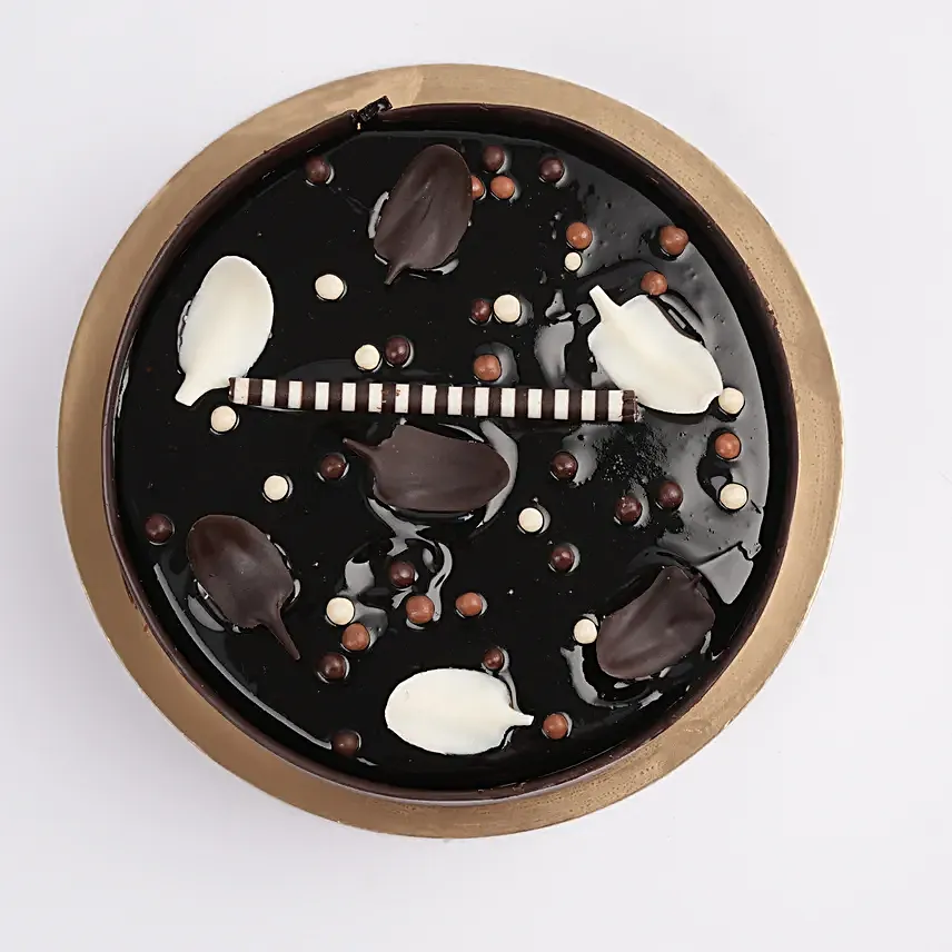 Heavenly White Dark Fudge Half Kg Cake