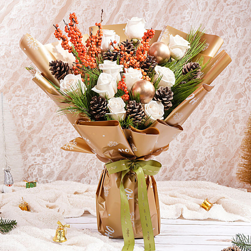 Holiday Cheers Flower Bouquet