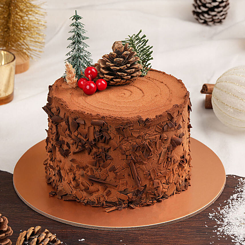 Holidays Celebrations Log Cake