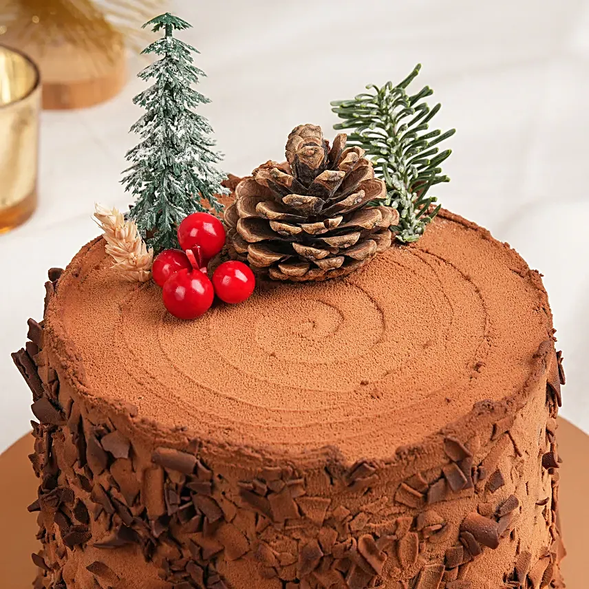 Holidays Celebrations Log Cake