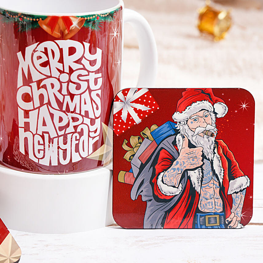 Holly Jolly Mug And Coaster