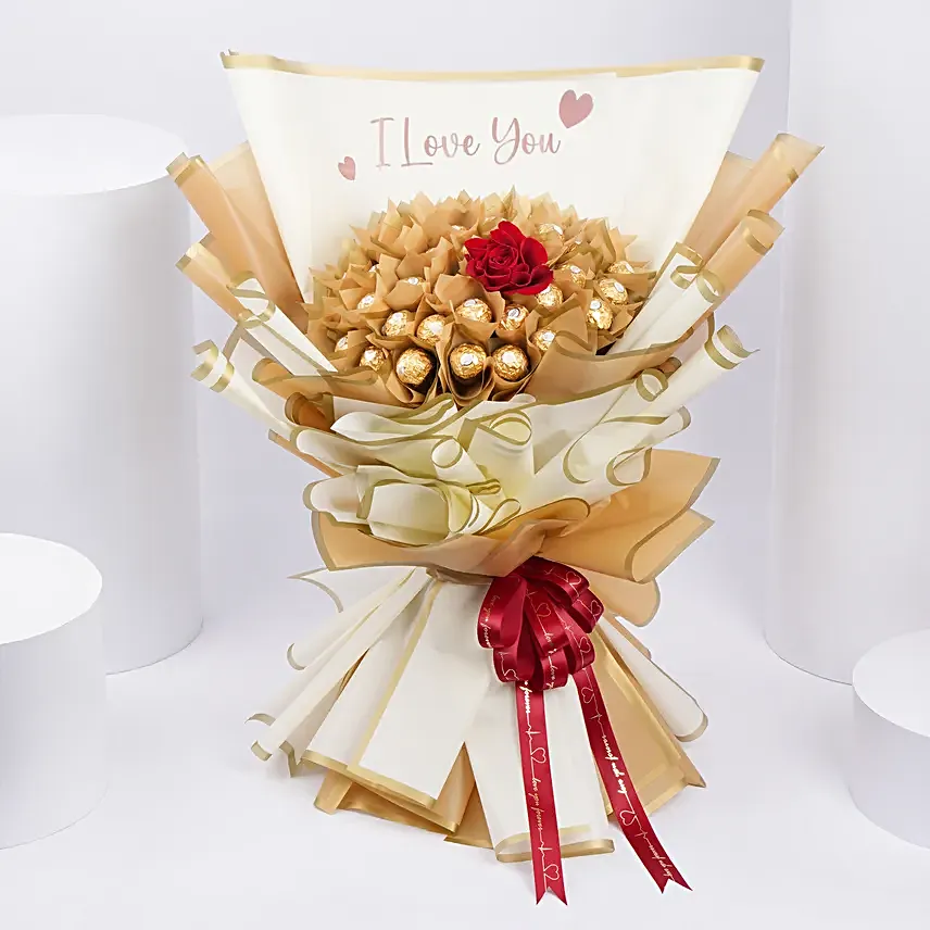 I love U Rocher Bouquet