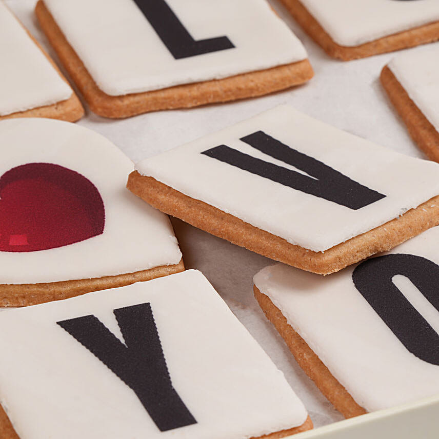 I Love You Cookies Box
