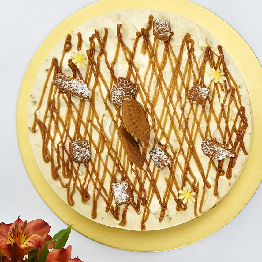 Lotus Cheesecake with Flowers