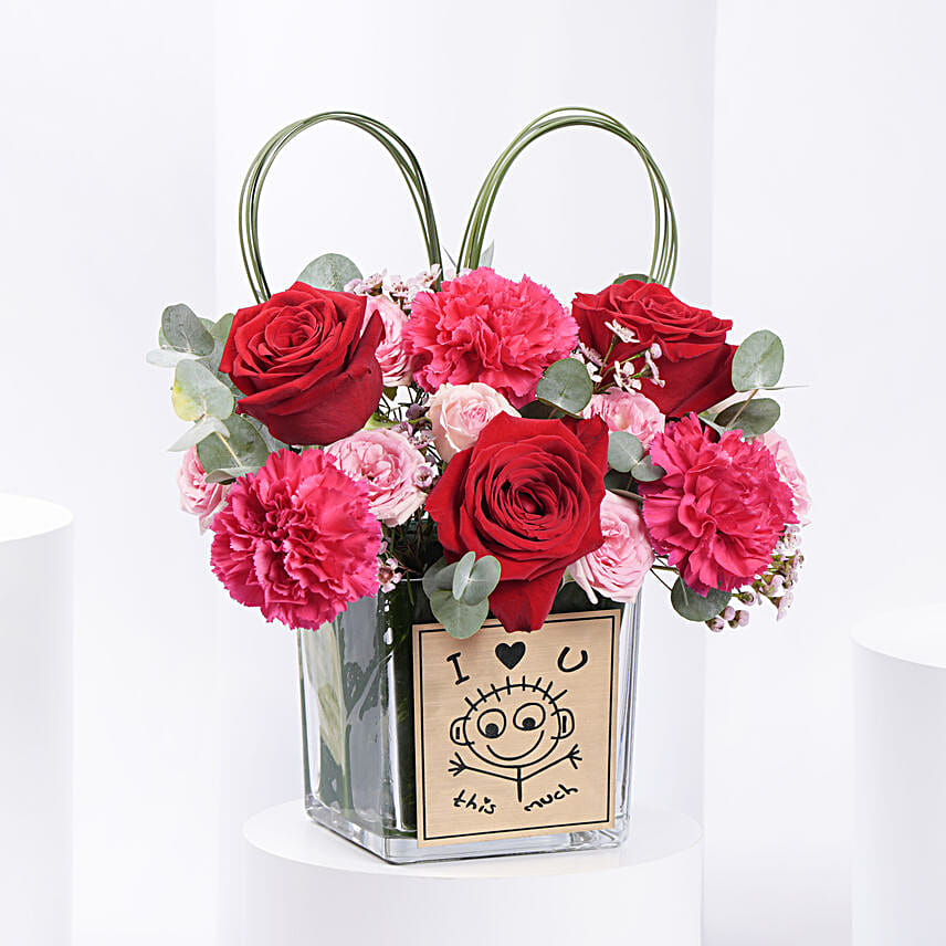 Love And Heart Flower Vase