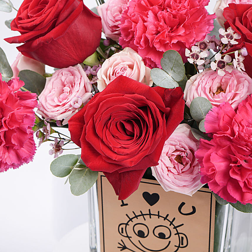 Love And Heart Flower Vase