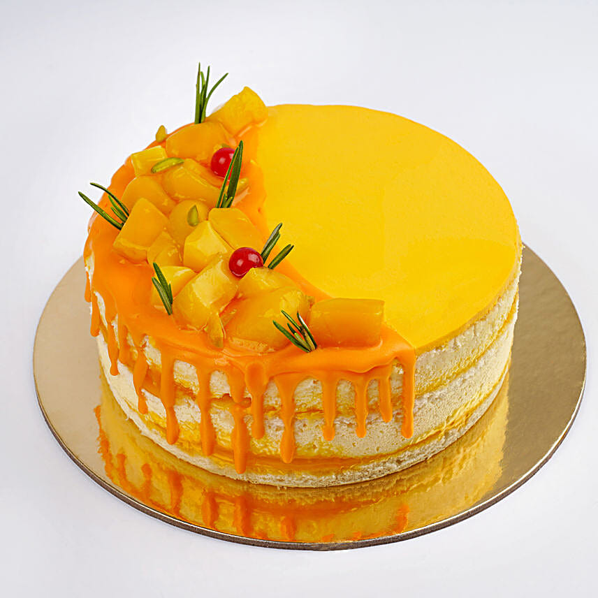 Mango Bites Sponge Cake Half Kg