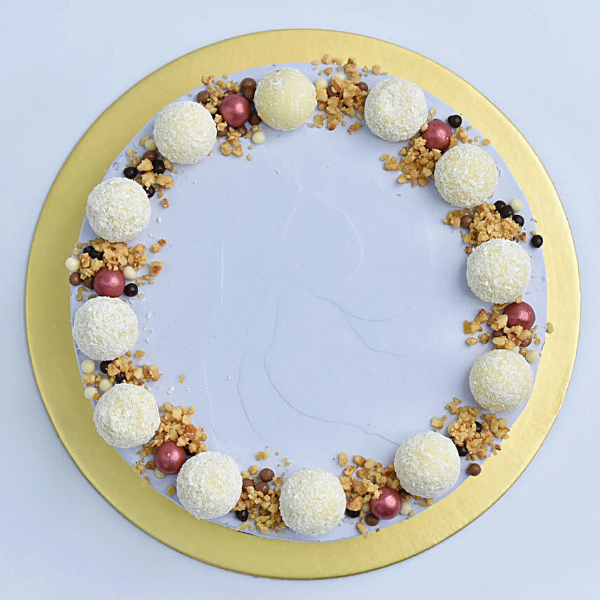 Mouth Watering Vanilla Blueberry Eggless Cake 8 Portion