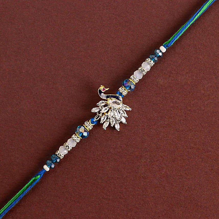 Mystic Harmony Peacock Rakhi N Kaju Delight