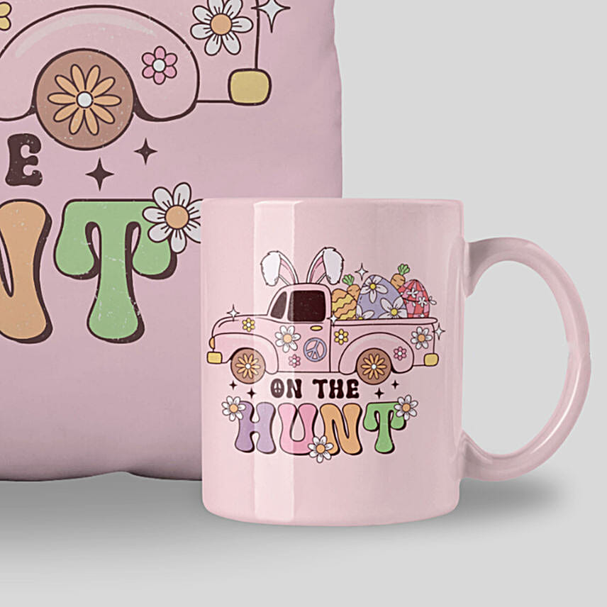 On The Hunt Easter Cushion And Mug