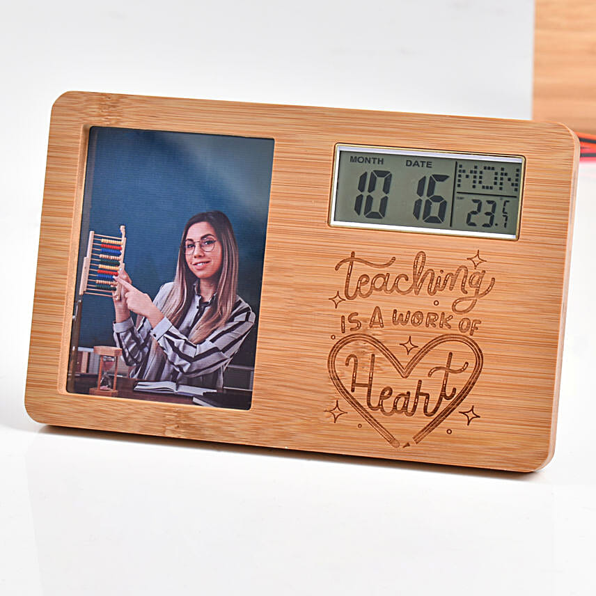 Personalised Digital Clock For Teacher