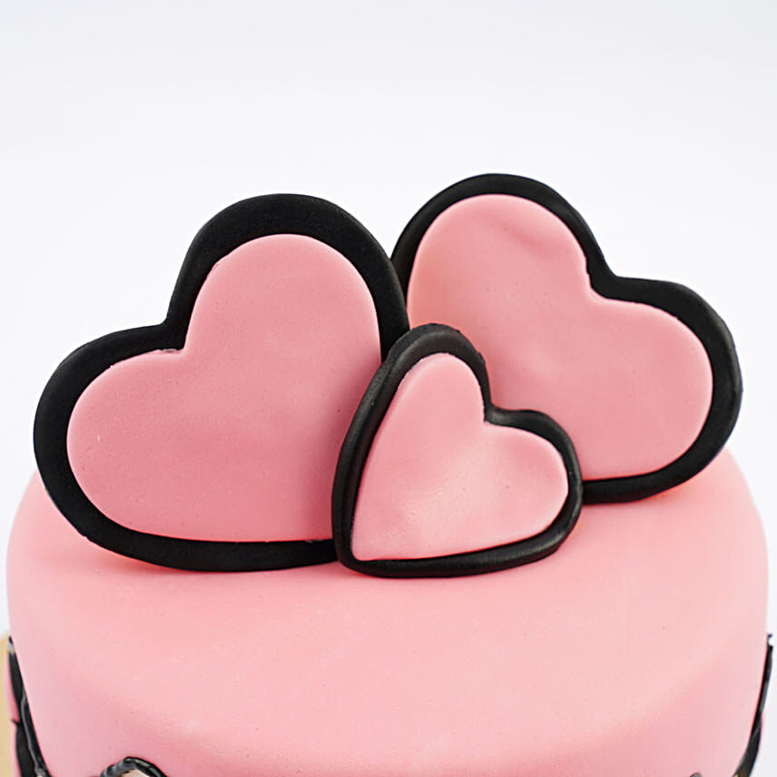 Pink Breeze Celebration Chocolate Cake