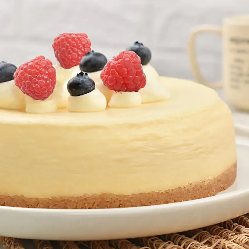 Plain Baked Cheese Cake 4 Portion