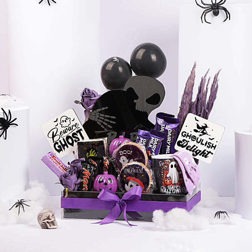 Purple Halloween Hamper