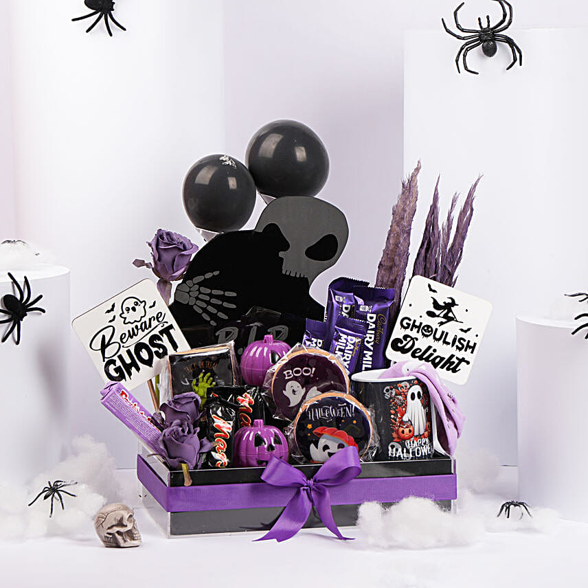Purple Halloween Hamper