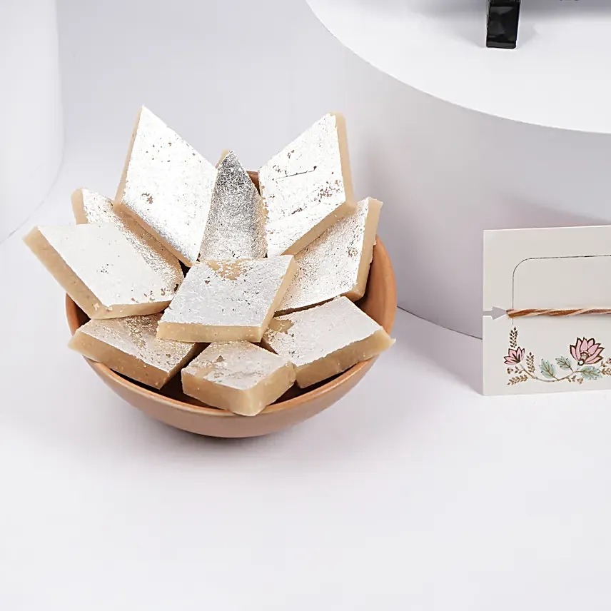 Rakhi Photo Frame and Kaju Katli Combo