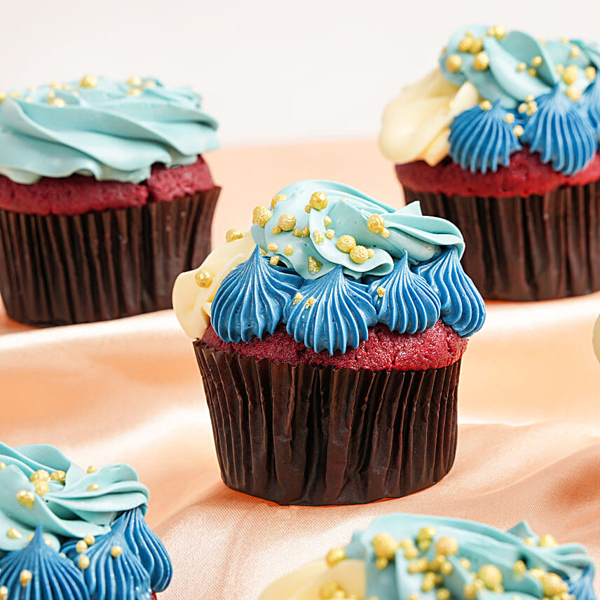 Red Velvet Muffin Sponge Cupcakes