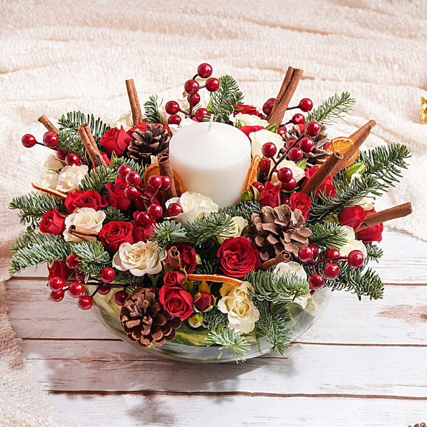 Season Brightness Floral Centerpiece