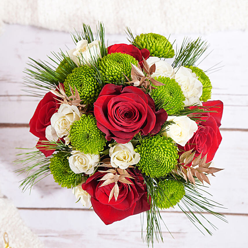Seasons Greetings Flower Mug