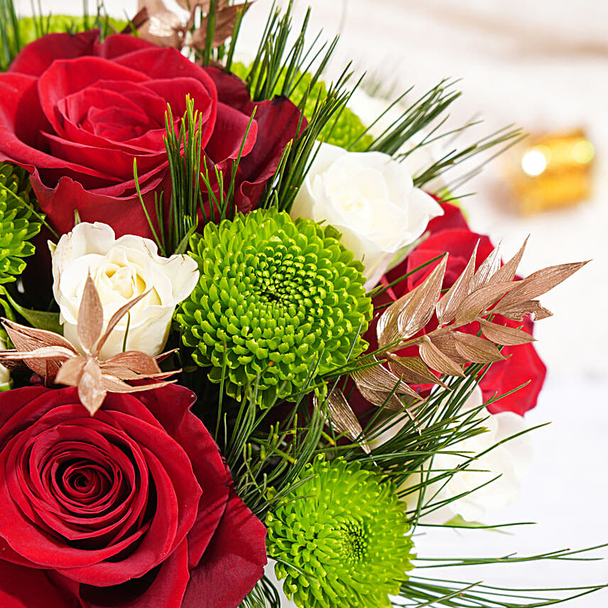 Seasons Greetings Flower Mug