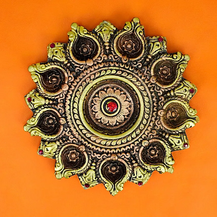 Shubh 9 Diya Thali