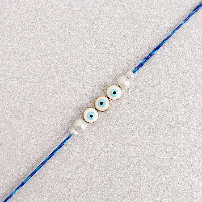 Simplistic Blue Evil Eye Rakhi