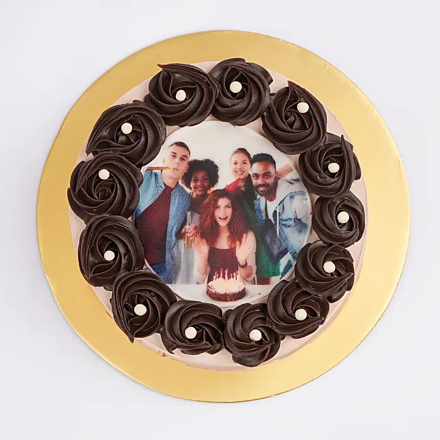 Sinful Chocolate Symphony Photo Cake Half Kg