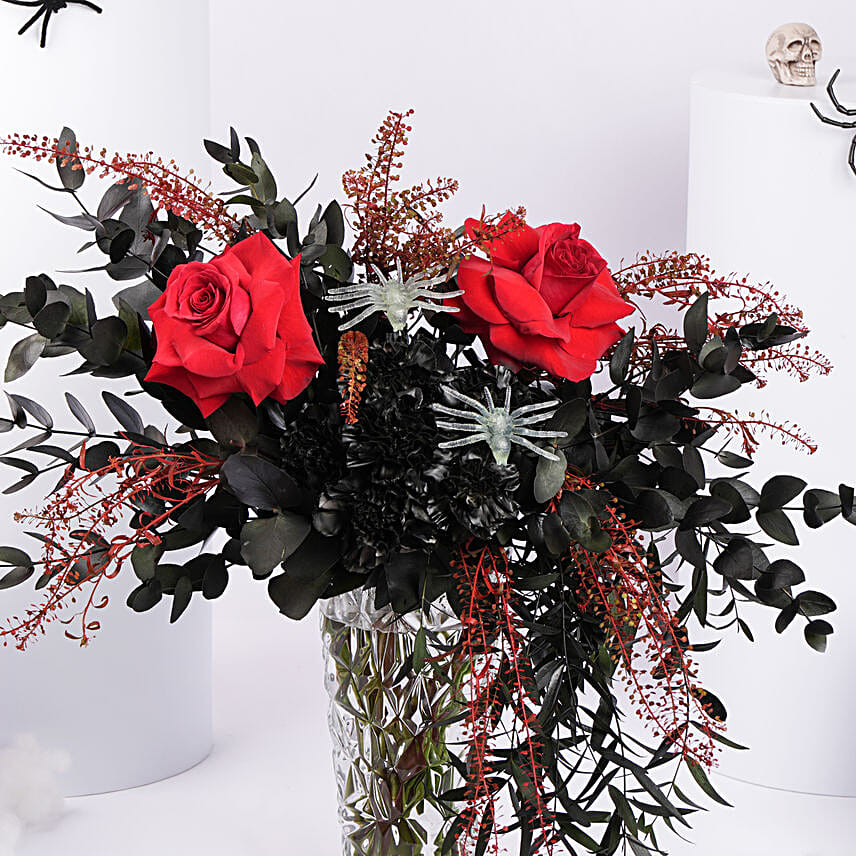 Spiders And Roses For Halloween