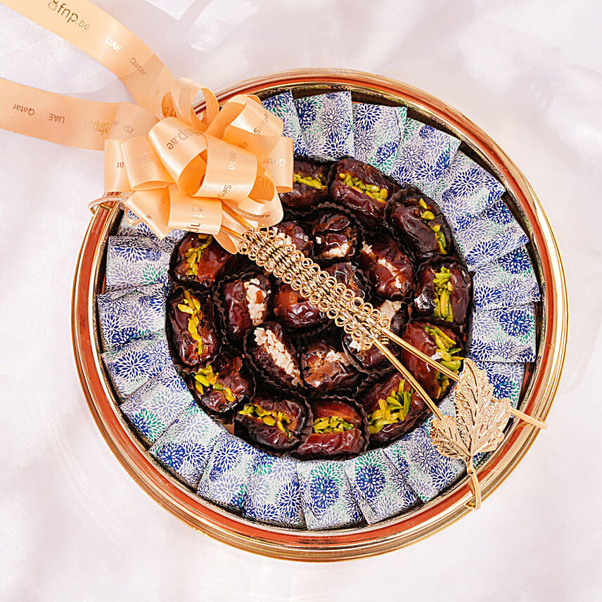 Stuffed Dates And Chocolate Platter