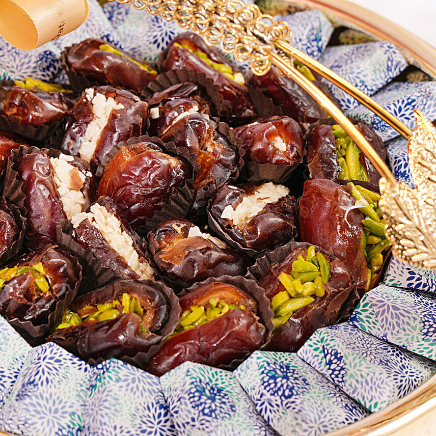 Stuffed Dates And Chocolate Platter