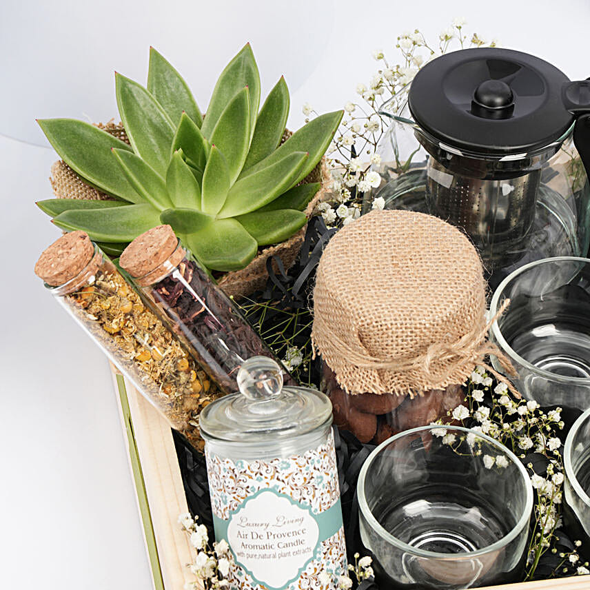 Tea n Cookies Gift Tray
