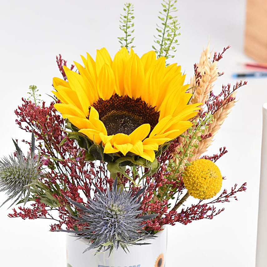 Thank You Flowers And Diary For Teacher
