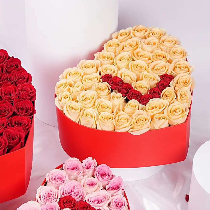 Valentines I Love You Roses Box