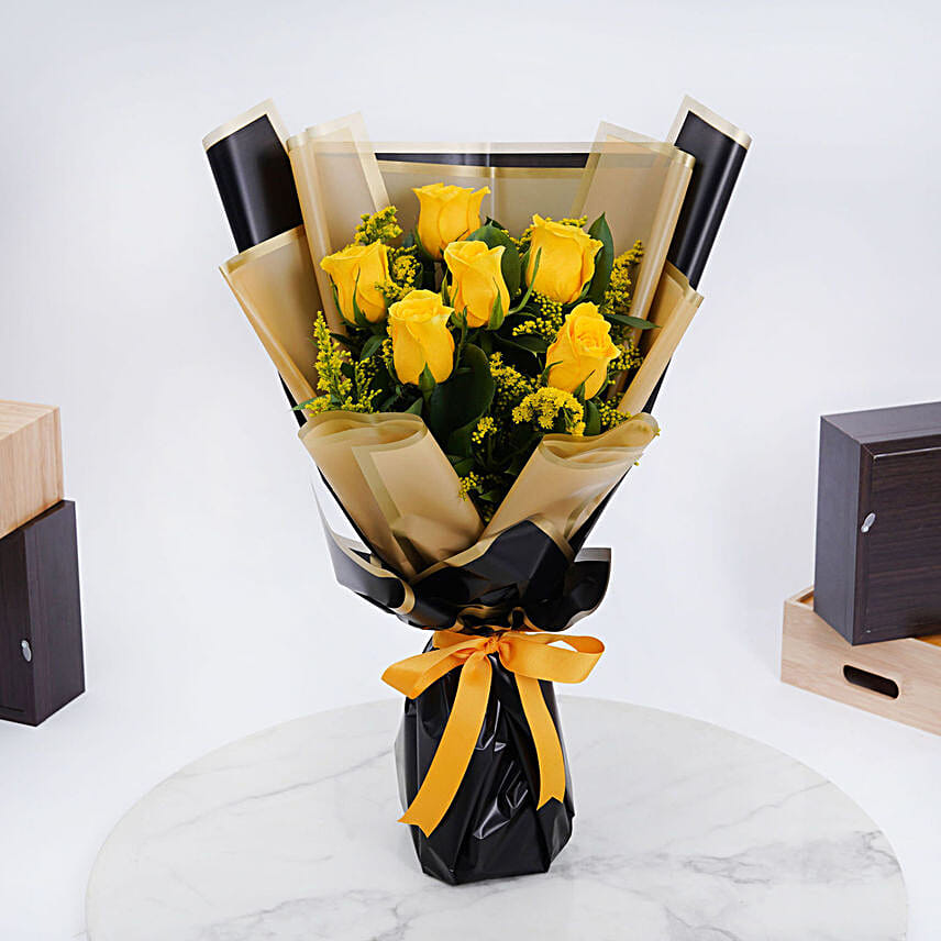 Yellow Roses Bouquet