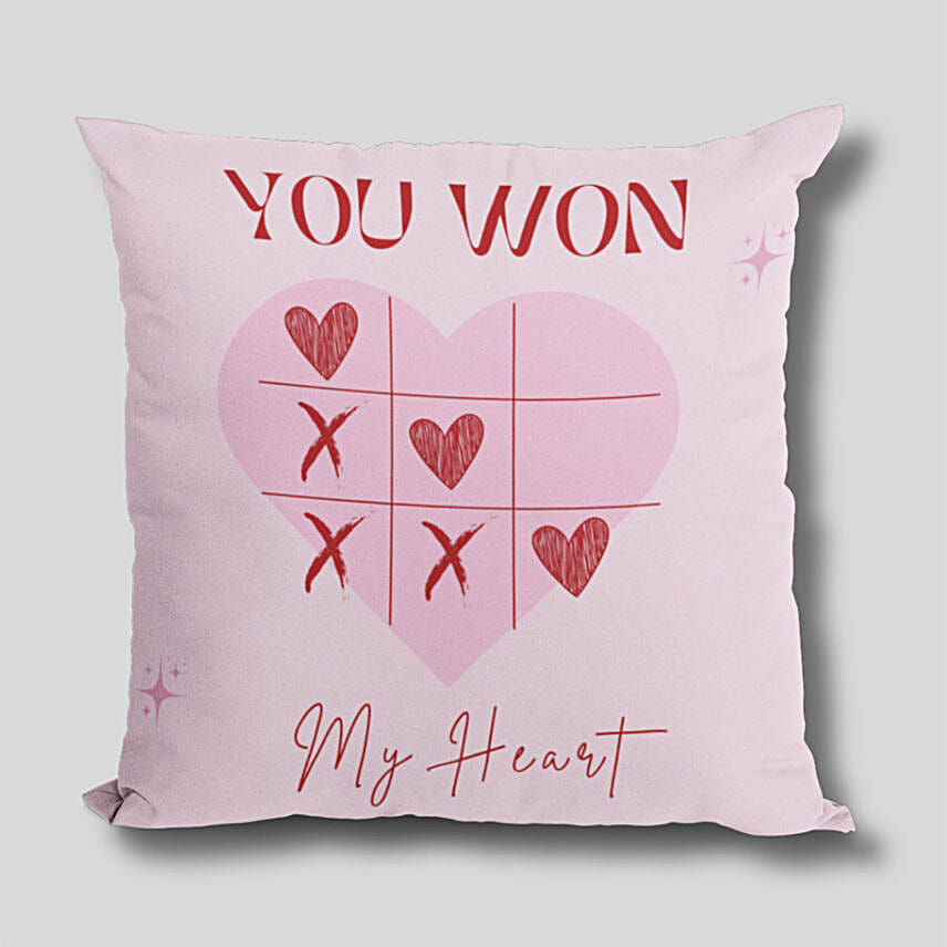 You Won My Heart Valentine Cushion