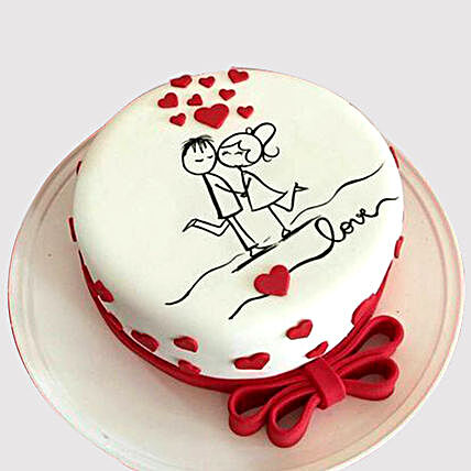 Couple In Love Cake